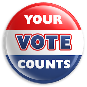 "your vote counts" badge