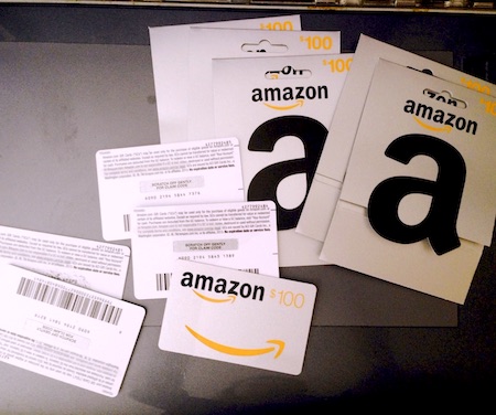 Collection of Amazon gift cards